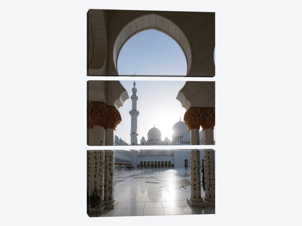 Sheikh Zayed Grand Mosque, Abu Dhabi, United Arab Emirates by Matteo Colombo 3-piece Art Print