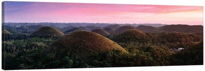 Chocolate Hills Sunset III Canvas Art Print - Philippines Art