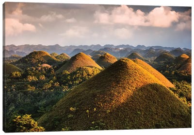 Chocolate Hills Sunset I Canvas Art Print - Philippines