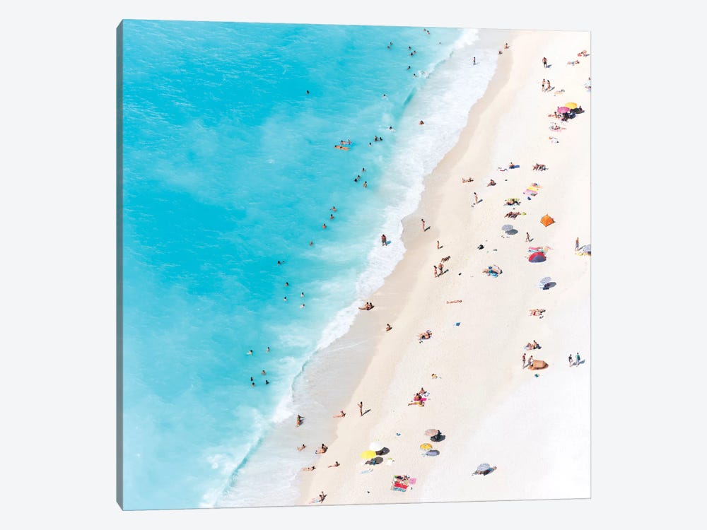 Aerial View Of Myrtos Beach V, Cephalonia, Ionian Islands, Greece by Matteo Colombo 1-piece Canvas Art Print