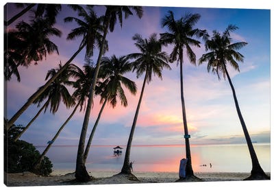 Beach Sunset, Philippines Canvas Art Print - Philippines Art