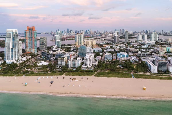 Miami: South Beach Aerial, Miami by Matteo Colombo