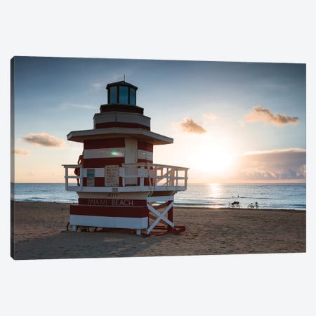 Sun Rising Over Miami Canvas Print #TEO815} by Matteo Colombo Canvas Wall Art