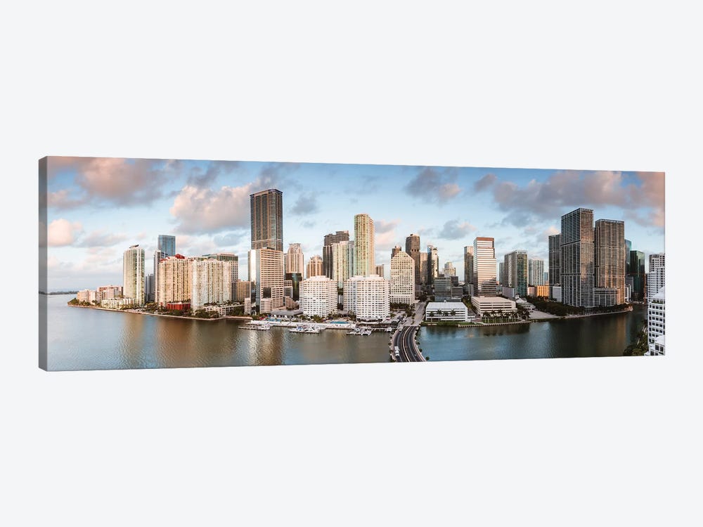 Miami Downtown At Sunrise by Matteo Colombo 1-piece Canvas Print