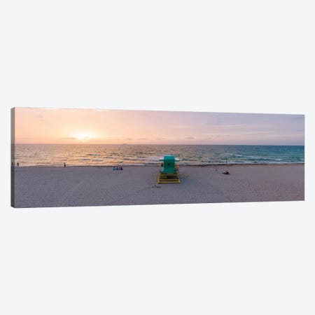 Panoramic Sunrise Over Miami Beach Canvas Print #TEO819} by Matteo Colombo Canvas Art Print