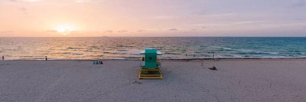 Miami Beach: Panoramic Sunrise Over Miami Beach by Matteo Colombo