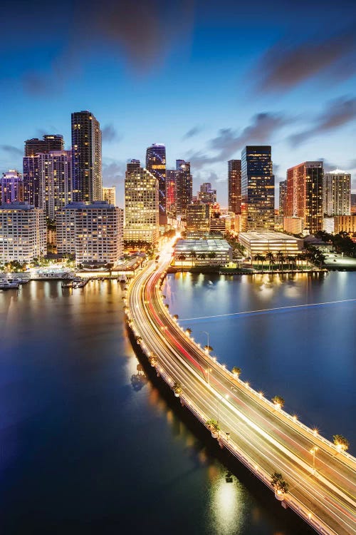 Miami Skyline At Night II