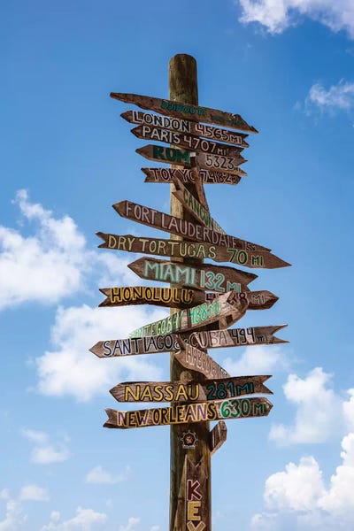 Matteo Colombo: Sign Post, Key West by Matteo Colombo
