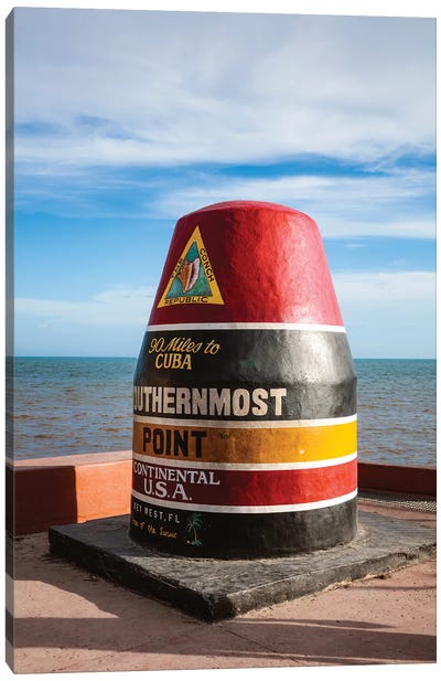 Southernmost Point Of USA Canvas Art Print - Travel Art