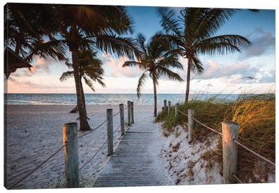 Beach Sunrise, Key West I Canvas Art Print - Tropical Beach Art