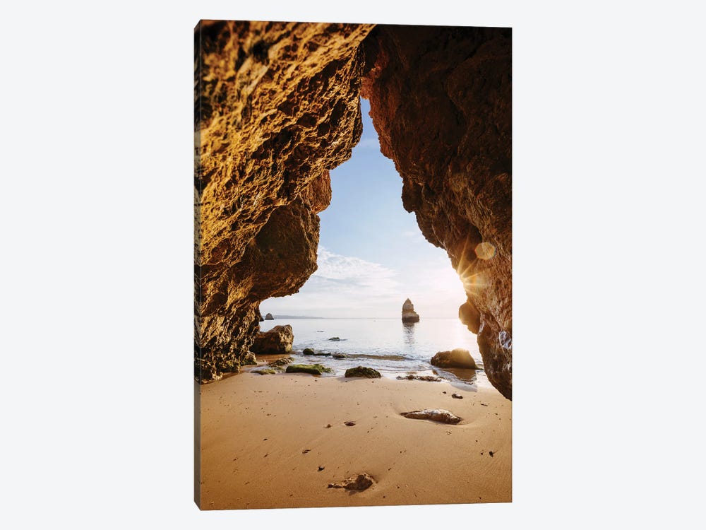 Beach Cave, Portugal by Matteo Colombo 1-piece Canvas Print