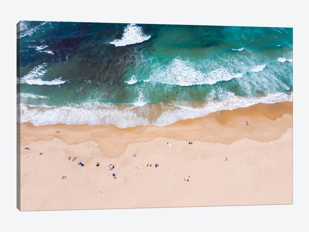 Beach Aerial, Portugal by Matteo Colombo 1-piece Canvas Wall Art