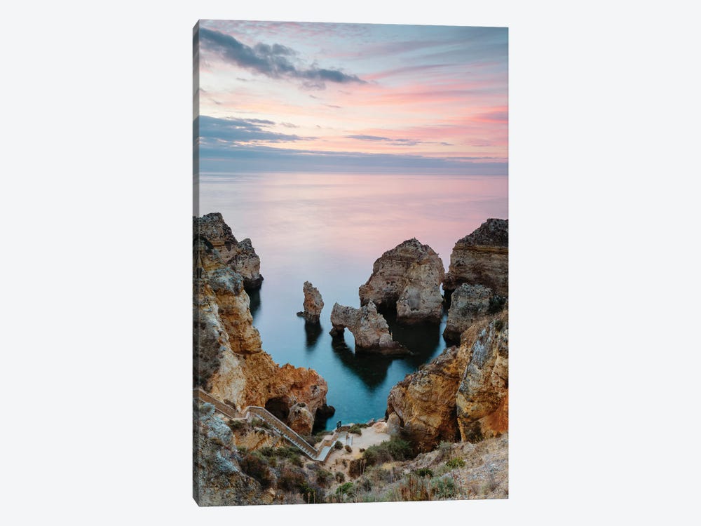 Sunset In Algarve by Matteo Colombo 1-piece Canvas Art Print