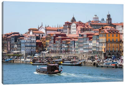 Summer In Porto Canvas Art Print - Portugal