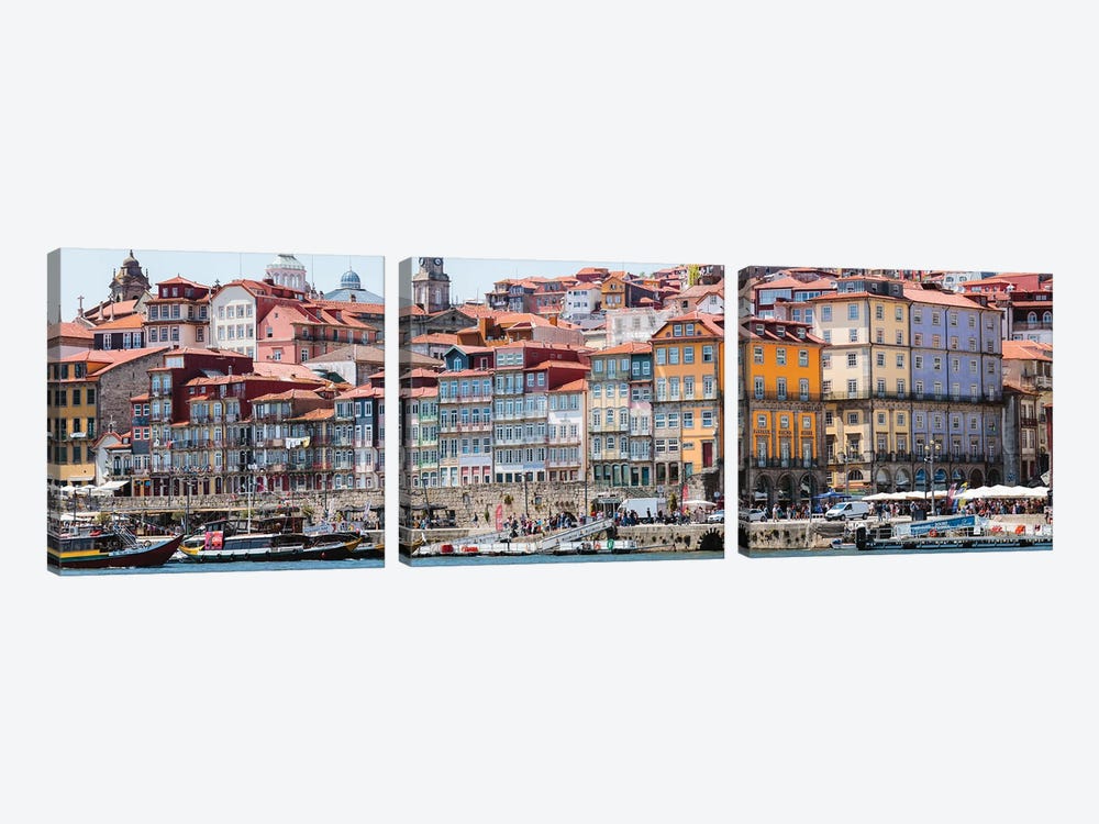 Porto Waterfront by Matteo Colombo 3-piece Art Print