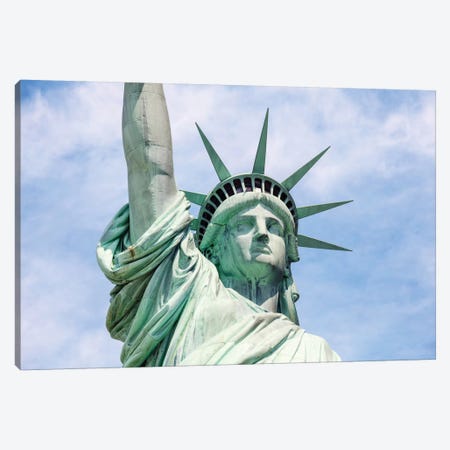 Statue Of Liberty In Zoom, New York City, New York, USA Canvas Print #TEO84} by Matteo Colombo Canvas Art Print