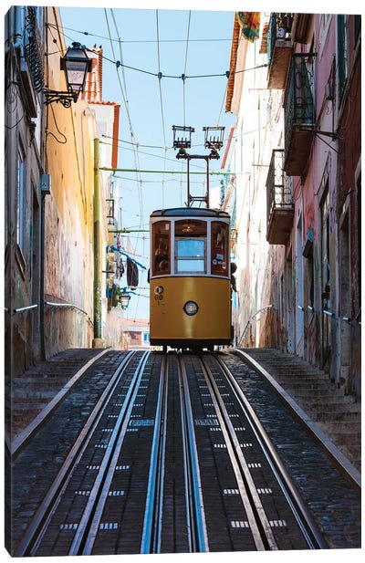 Tram In Lisbon I Canvas Art Print - Lisbon