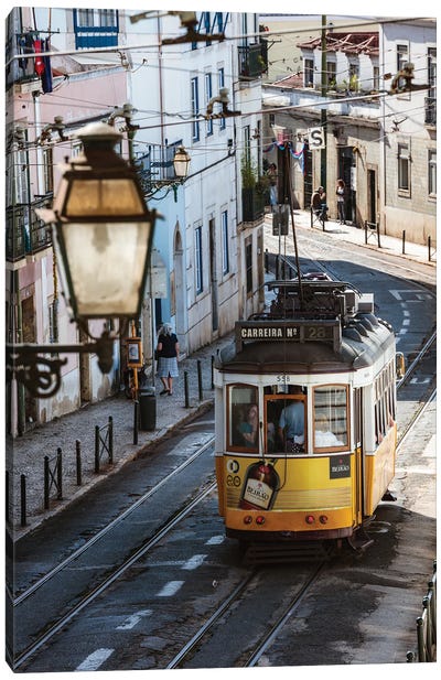 Tram In Lisbon Ii Canvas Art Print - Lisbon
