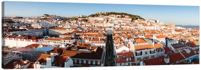 Lisbon Panoramic Canvas Art Print - Portugal Art