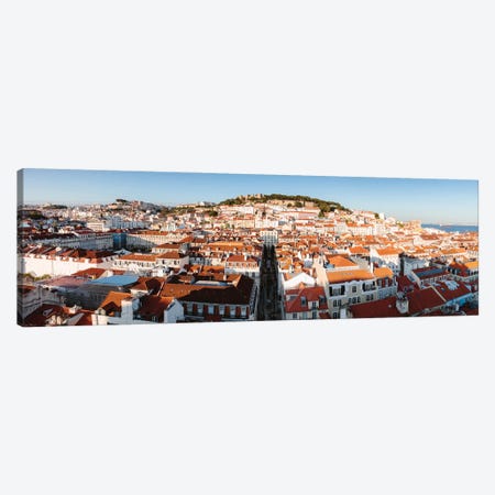 Lisbon Panoramic Canvas Print #TEO858} by Matteo Colombo Canvas Print