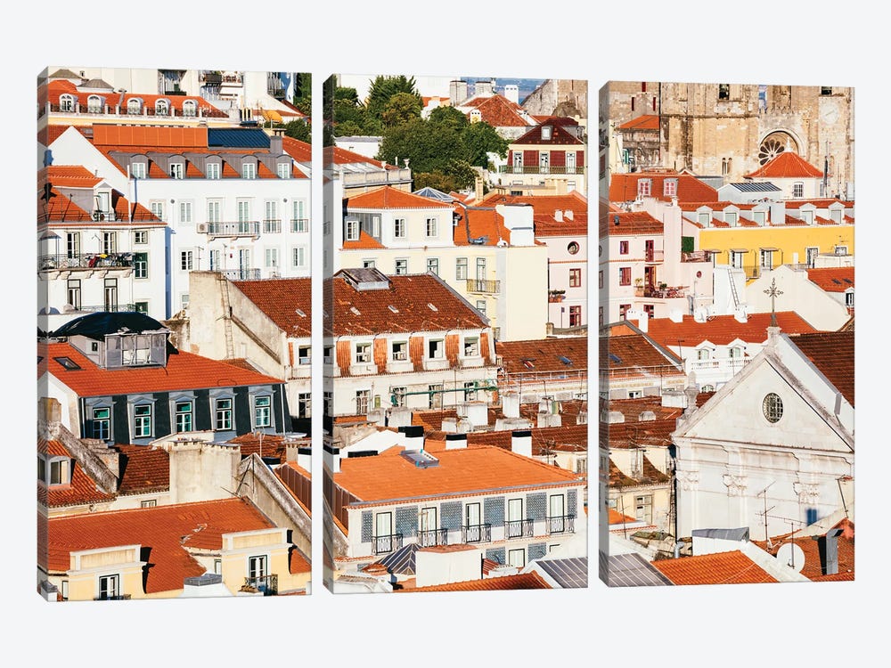 Houses, Portugal by Matteo Colombo 3-piece Art Print