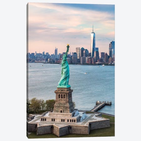 Statue Of Liberty, New York City, New York, USA Canvas Print #TEO85} by Matteo Colombo Canvas Art Print