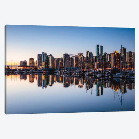 Vancouver Skyline Canvas Print #TEO862} by Matteo Colombo Canvas Art