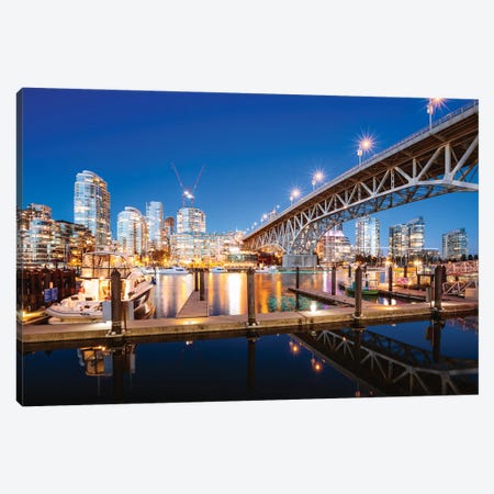 Vancouver Harbor Canvas Print #TEO863} by Matteo Colombo Canvas Art