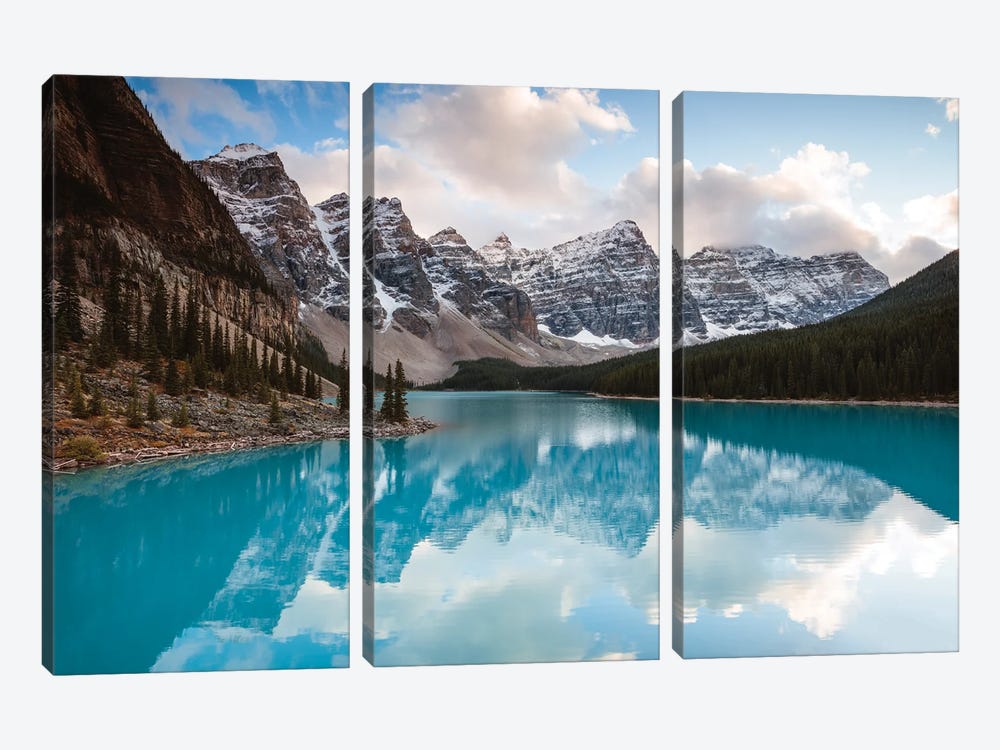 Autumn In The Canadian Rockies by Matteo Colombo 3-piece Canvas Print