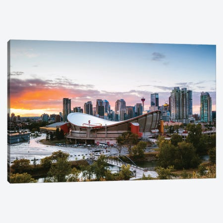 Sunset In Calgary Ii Canvas Print #TEO884} by Matteo Colombo Canvas Art Print