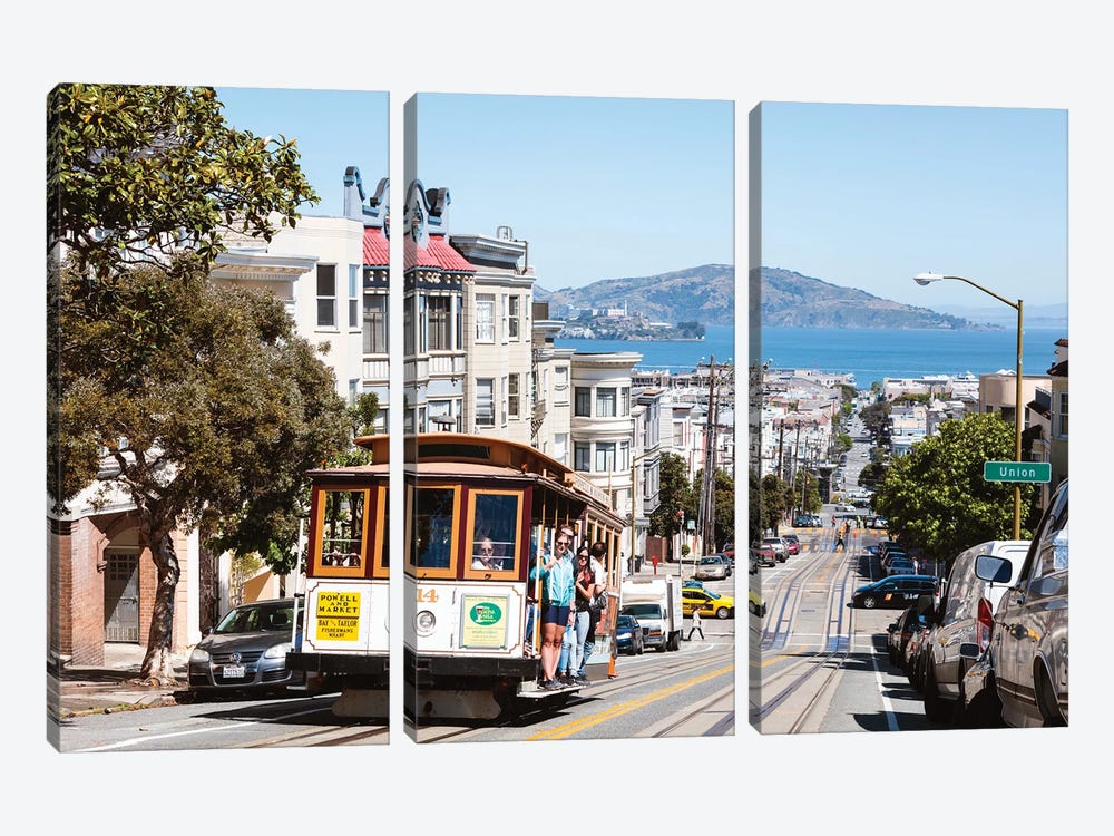 In The Streets Of San Francisco by Matteo Colombo 3-piece Canvas Wall Art