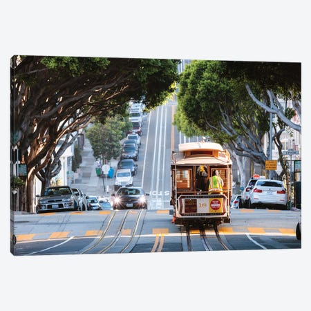 San Francisco Tram I Canvas Print #TEO888} by Matteo Colombo Canvas Wall Art