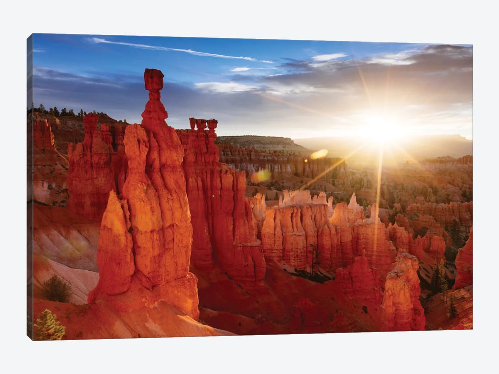 Sunrise, Thor's Hammer, Bryce Canyon National Park, Utah, USA 1-piece Canvas Artwork