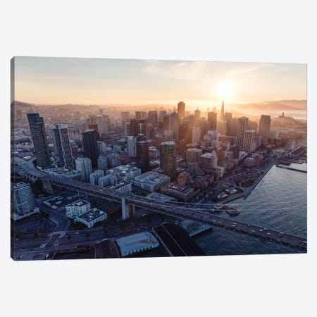 Sunset In San Francisco Canvas Print #TEO893} by Matteo Colombo Canvas Print