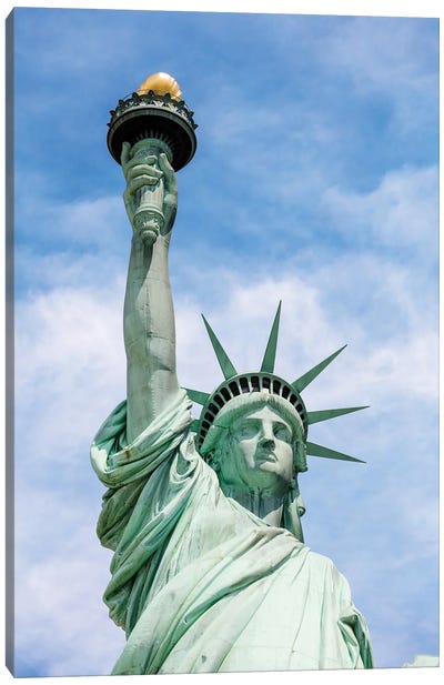Lady Liberty Canvas Art Print - Sculpture & Statue Art