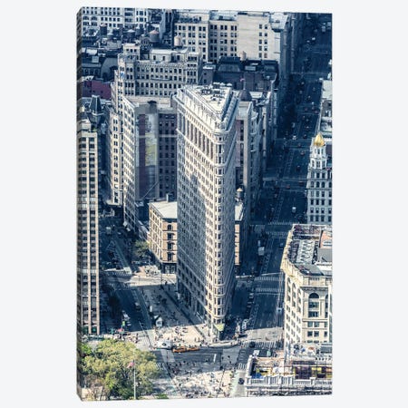 Flatiron From Above Canvas Print #TEO906} by Matteo Colombo Canvas Art