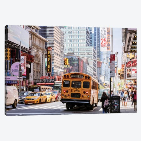 In The Streets Of New York Canvas Print #TEO907} by Matteo Colombo Canvas Art