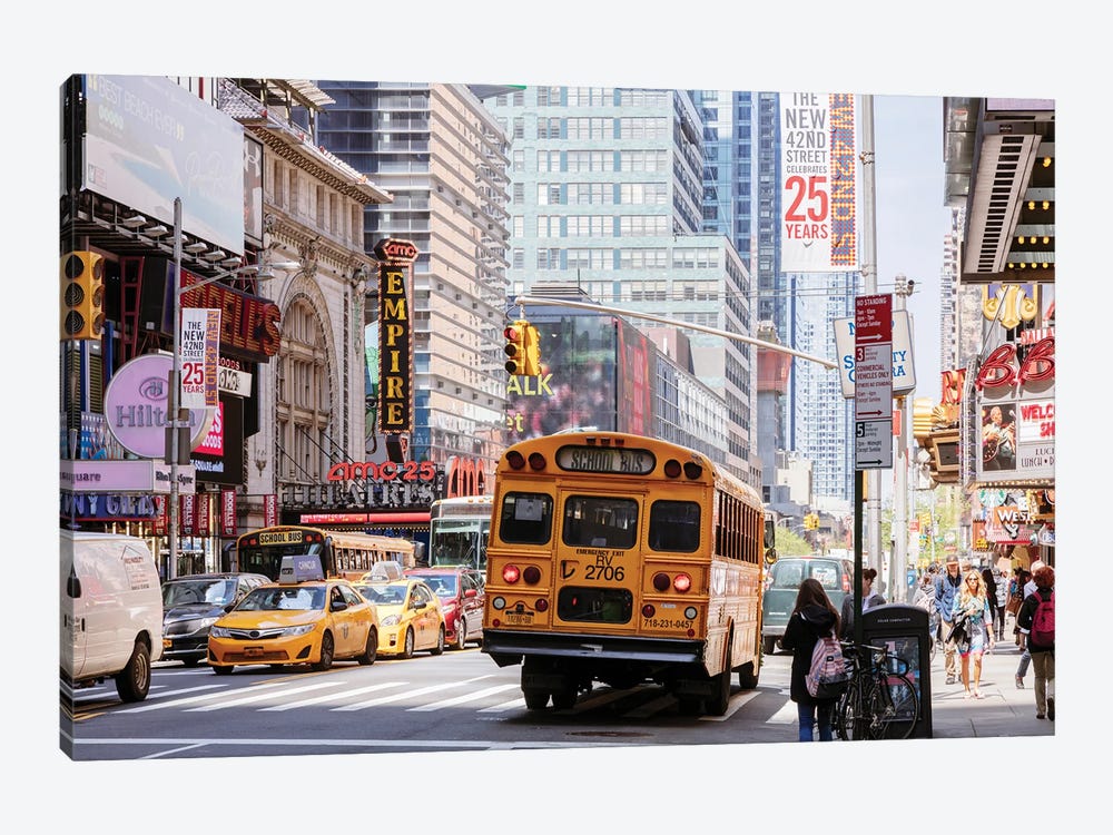 In The Streets Of New York by Matteo Colombo 1-piece Canvas Print