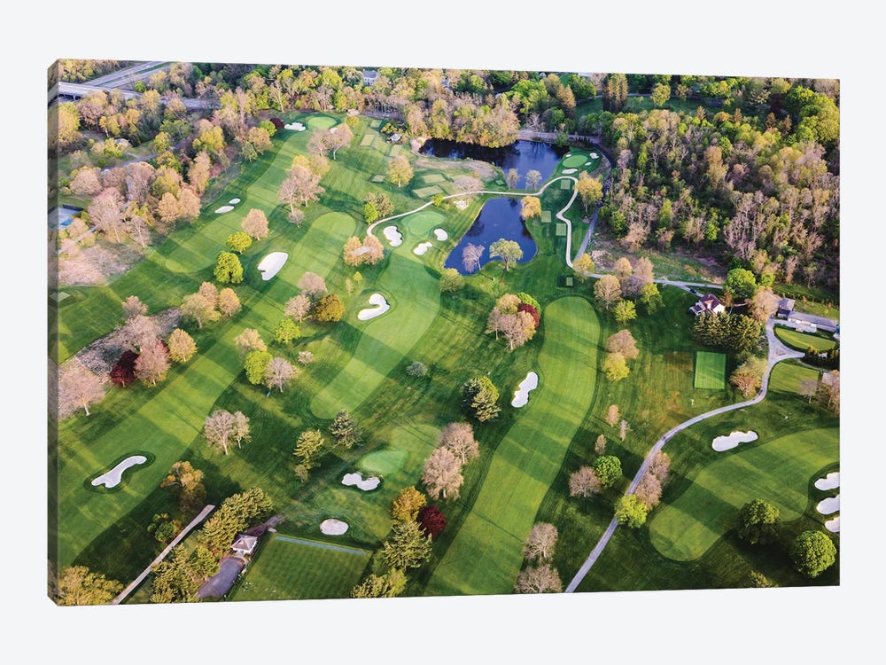 Golf Course In New York by Matteo Colombo 1-piece Canvas Art