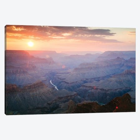 Sunset As Seen Mohave Point, South Rim, Grand Canyon National Park, Arizona, USA Canvas Print #TEO90} by Matteo Colombo Art Print