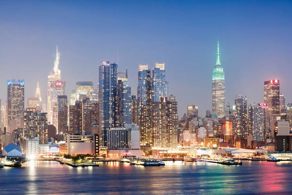 Manhattan: Night In New York City by Matteo Colombo