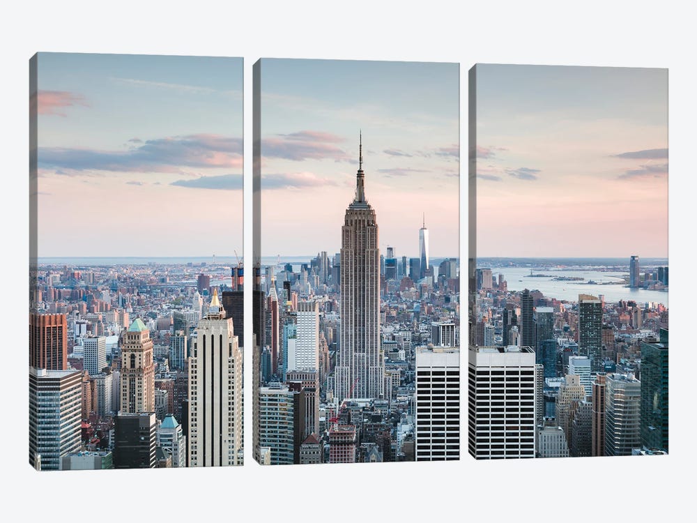 Iconic New York I by Matteo Colombo 3-piece Canvas Print