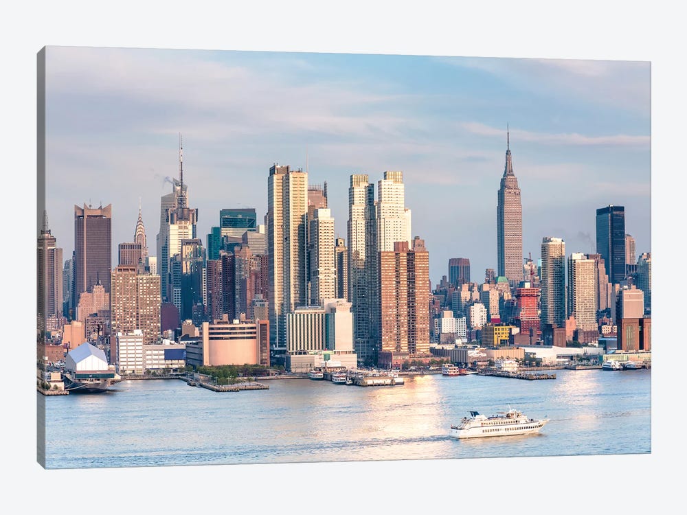 Sunset In New York by Matteo Colombo 1-piece Canvas Artwork