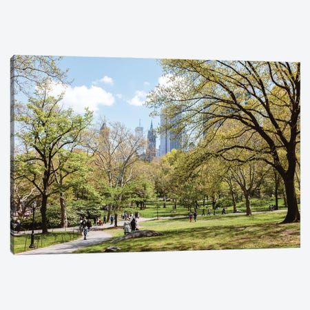 Spring At The Central Park Canvas Print #TEO916} by Matteo Colombo Canvas Art Print