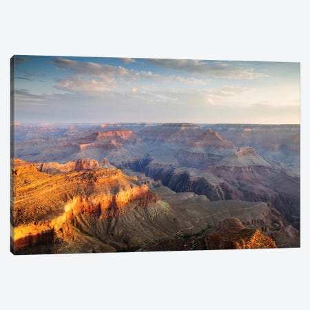 Sunset As Seen Yavapai Point, South Rim, Grand Canyon National Park, Arizona, USA Canvas Print #TEO91} by Matteo Colombo Canvas Art Print