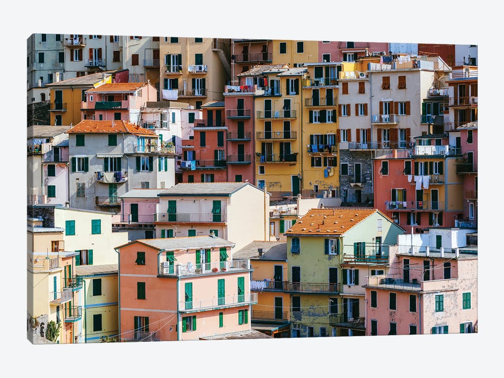 Colorful Houses, Cinque Terre by Matteo Colombo 1-piece Canvas Art