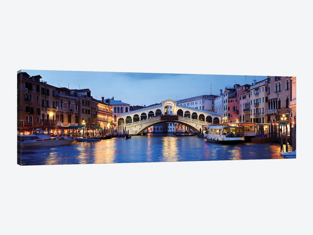 Rialto At Night by Matteo Colombo 1-piece Canvas Art Print