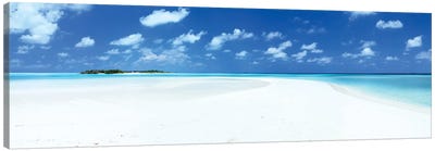 Sand And Sea, Maldives Canvas Art Print - Island Art