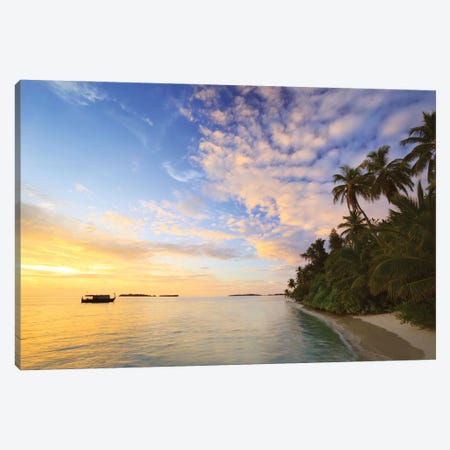 First Light On The Island Canvas Print #TEO927} by Matteo Colombo Canvas Artwork