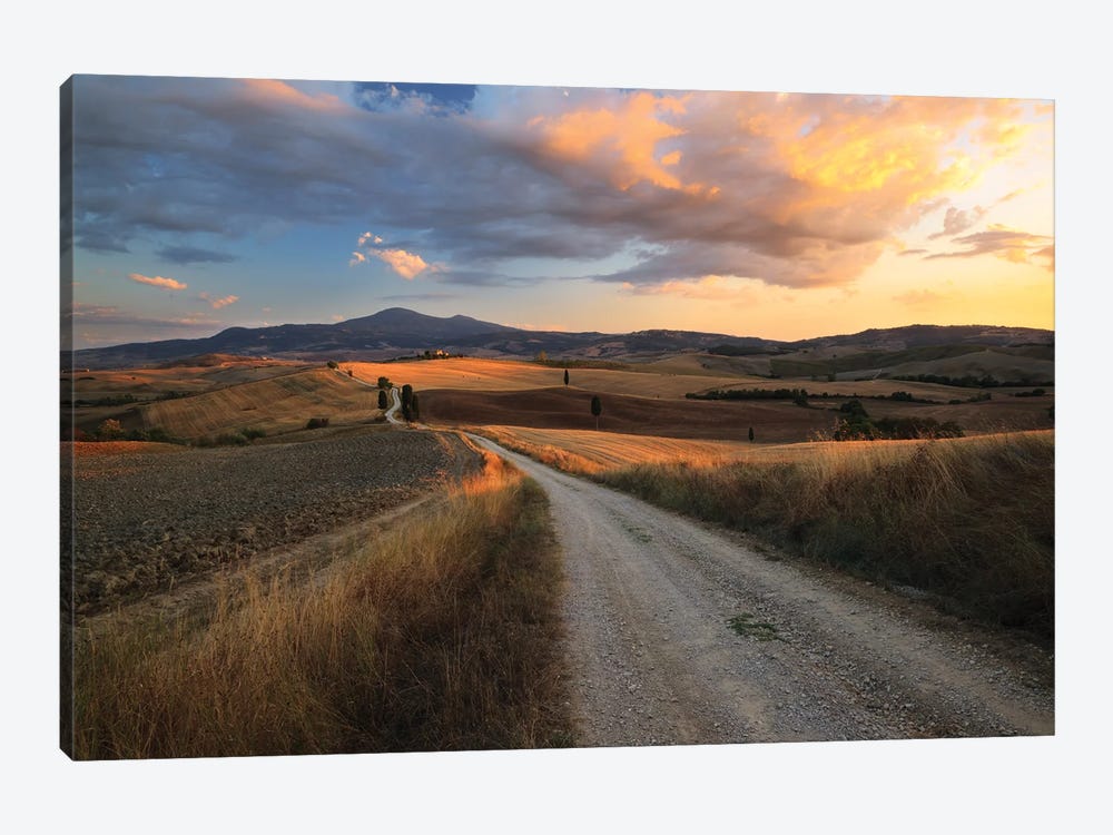 Sunset In Tuscany by Matteo Colombo 1-piece Art Print